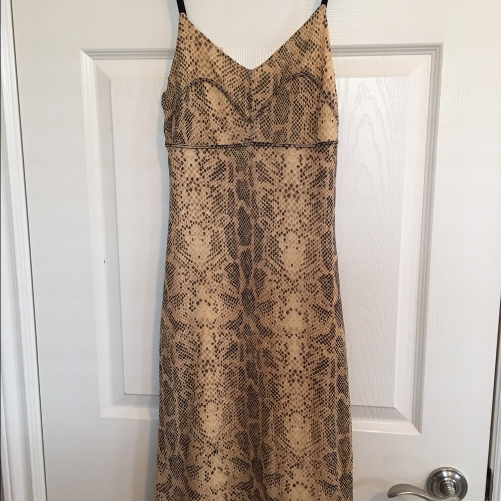 Guess Snake Print Dress - Tan and Black